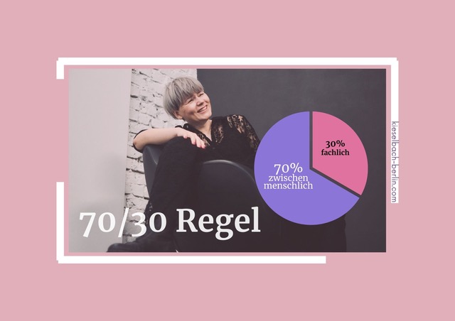 Friseur Berlin Mitte Anja Kieselbach informiert über die 70/30 Regel