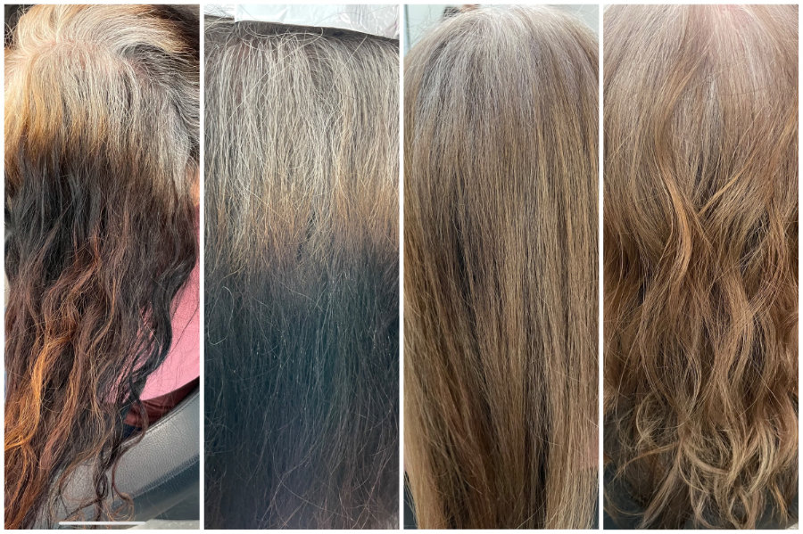 Greyblending vorher-nachher Bilder